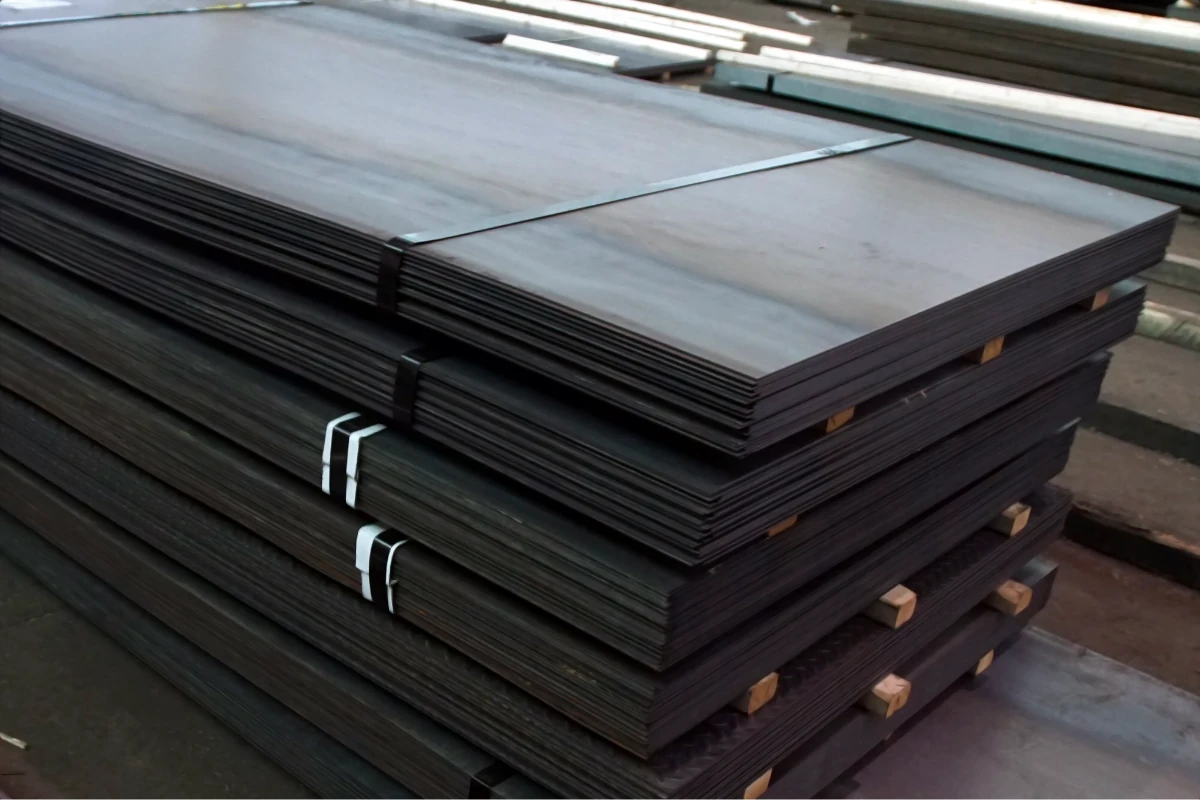 black hot rolled metal sheet