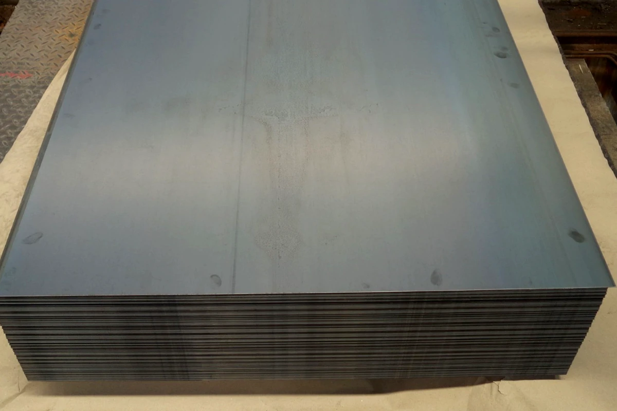 black rolled metal sheet